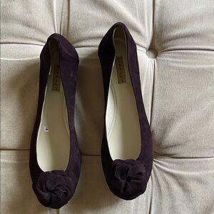 Lorenzo Dark Plum Loafers with Floral Accent